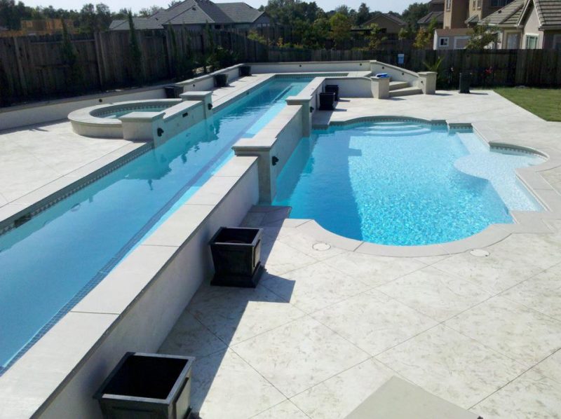 Pool and Water Wall - C&R Pool Plastering