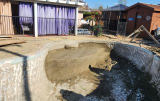 pool cabo bench construction