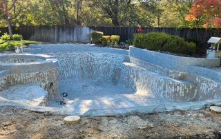 pool remodel demo stage